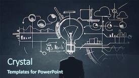  Presentation with great idea - Amazing slide deck having great idea for success backdrop and a ocean colored foreground