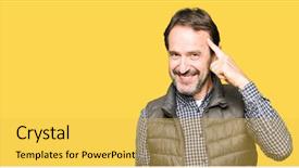  Presentation with great idea - Beautiful slide set featuring great idea or thought good backdrop and a  colored foreground