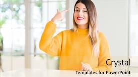  Presentation with great idea - Theme having great idea or thought good background and a  colored foreground