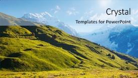  Presentation with food and beauty - Presentation with great impressions - fantastic snow peaks background and a  colored foreground