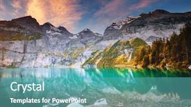  Presentation with popular - Slide set enhanced with great impressions - idyllic view of the azure background and a teal colored foreground