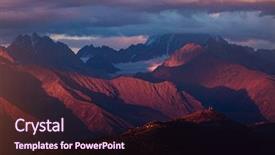  Presentation with adventure - Audience pleasing PPT layouts consisting of great impressions - look at the grand ridges backdrop and a wine colored foreground