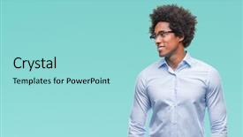  Presentation with afro - PPT layouts having perfect job - afro american business man wearing background and a  colored foreground