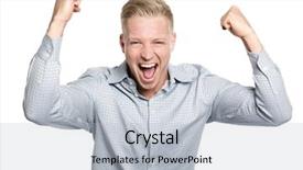  Presentation with fulfillment - Amazing PPT layouts having arms up suggesting his fulfillment backdrop and a light gray colored foreground