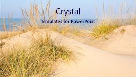  Presentation with lake - PPT theme with great lakes - dunes on lake michigan background and a sky blue colored foreground