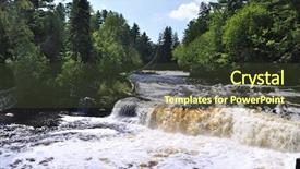  Presentation with great lakes - Slide set having great lakes - lower tahquamenon falls in michigan background and a  colored foreground