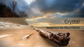  Presentation with gap - Amazing PPT layouts having great lakes - rocky gap beach benton harbor backdrop and a coral colored foreground