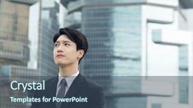  Presentation with thinking - Audience pleasing PPT layouts consisting of great leadership - asian business man thinking backdrop and a ocean colored foreground