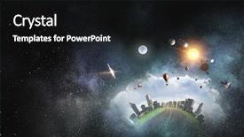  Presentation with alternative - Colorful presentation design enhanced with great modern world mixed media backdrop and a black colored foreground