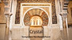  Presentation with cordoba - Colorful presentation theme enhanced with great mosque and cathedral mezquita backdrop and a coral colored foreground