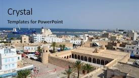  Presentation with soul winning great feeling - Slide deck having great mosque in sousse tunisia background and a light blue colored foreground