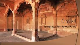  Presentation with mughal - Slide deck with great mughal emperor akbar background and a  colored foreground