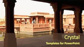  Presentation with mughal - Beautiful slide deck featuring great mughal emperor akbar backdrop and a  colored foreground