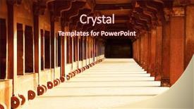  Presentation with india - Presentation theme featuring great mughal emperor akbar background and a wine colored foreground