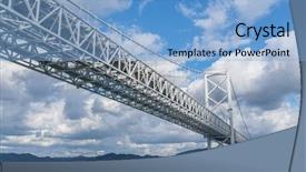  Presentation with bridge - Presentation theme having great naruto bridge background and a light blue colored foreground