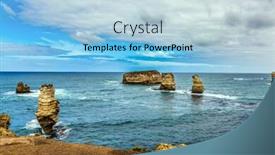  Presentation with pacific islands - Audience pleasing PPT layouts consisting of great ocean road of australia coastal islands - rocks in small bay the pacific ocean the concept of exotic active and photo-tourism backdrop and a light blue colored foreground