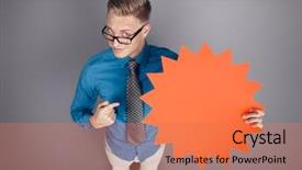  Presentation with offering advertising space in malls - Amazing presentation theme having  backdrop and a  colored foreground