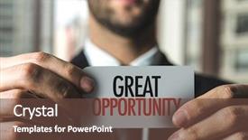  Presentation with opportunity - Slides having great opportunity background and a tawny brown colored foreground