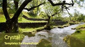  Presentation with park - Slide set consisting of great outdoors - beautiful landscape in yorkshire dales background and a tawny brown colored foreground