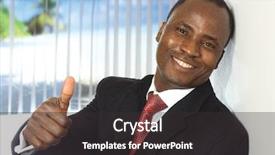  Presentation with of happy birthday candles - Audience pleasing PPT theme consisting of great people - happy businessman showing his thumb backdrop and a  colored foreground