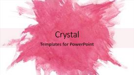  Presentation with watercolor - Slide deck with great pink watercolor background - watercolor background and a coral colored foreground
