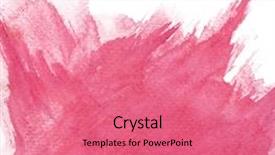 Presentation with rough - PPT theme featuring great pink watercolor background - watercolor background and a coral colored foreground