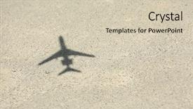  Presentation with asphalt - Colorful presentation enhanced with great plains - model of plane over asphalt backdrop and a soft green colored foreground