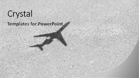  Presentation with asphalt - Beautiful theme featuring great plains - shadow of model plane backdrop and a light gray colored foreground