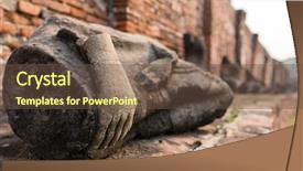  Presentation with ayutthaya - Slides enhanced with great relic in ayutthaya background and a tawny brown colored foreground