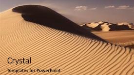  Presentation with sahara - Beautiful PPT theme featuring great sahara desert near siwa backdrop and a coral colored foreground