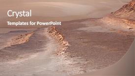  Presentation with sahara - Theme having great sahara desert near siwa western egypt background and a coral colored foreground