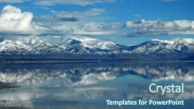  Presentation with utah - Presentation enhanced with great salt lake in utah background and a ocean colored foreground