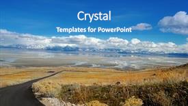  Presentation with utah - PPT layouts consisting of great salt lake in utah background and a teal colored foreground