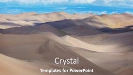  Presentation with sand dunes - Cool new presentation theme with great sand dunes national park colorado usa backdrop and a coral colored foreground