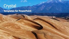  Presentation with national - Presentation theme having great sand dunes national park background and a teal colored foreground