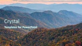  Presentation with national - PPT theme having great-smoky-mountains-national-park background and a ocean colored foreground