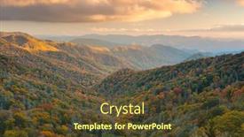  Presentation with national - Beautiful slide deck featuring great-smoky-mountains-national-park backdrop and a tawny brown colored foreground
