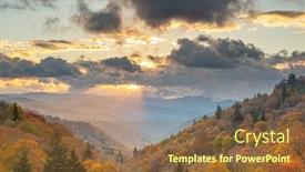  Presentation with tennessee - Slides having great-smoky-mountains-national-park background and a tawny brown colored foreground
