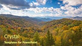  Presentation with tennessee - Theme enhanced with great-smoky-mountains-national-park background and a tawny brown colored foreground