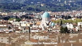  Presentation with italy - Beautiful slide deck featuring great synagogue of florence called backdrop and a  colored foreground