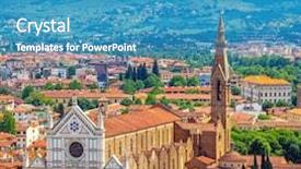  Presentation with mountains - PPT layouts featuring great synagogue of florence top background and a  colored foreground