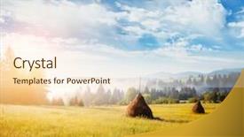  Presentation with chemical safety in work place - Beautiful slide deck featuring great view of the foggy backdrop and a lemonade colored foreground