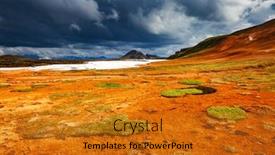  Presentation with geothermal - PPT theme with great-view-of-the-geothermal background and a gold colored foreground