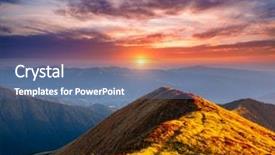  Presentation with earth surface uninhabited desert mountain - Amazing presentation design having great view of the hills backdrop and a ocean colored foreground