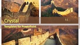  Presentation with china - Slide deck featuring rhubarb on its leaf background and a mint green colored foreground