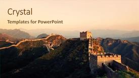  Presentation with china - Slides enhanced with great wall of china background and a lemonade colored foreground