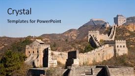  Presentation with china - Amazing PPT layouts having great wall of china backdrop and a  colored foreground