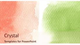  Presentation with abstract watercolor - Audience pleasing presentation theme consisting of great watercolor background - watercolor paints backdrop and a lemonade colored foreground