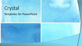  Presentation with rough - Theme featuring great watercolor background - watercolor paints background and a arctic colored foreground