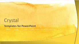  Presentation with rough - Amazing PPT theme having great watercolor background - watercolor paints on a rough texture paper backdrop and a yellow colored foreground